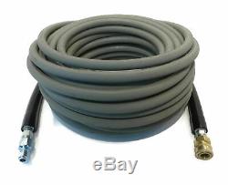100' Foot Hose 4000 PSI, Non-Marring with 3/8 Quick Connect for Power Washers