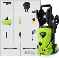 135bar/2600PSI/1650W Electric Pressure Washer High Power Cleaner Patio NEW HOT