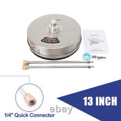 13 Pressure Washer Surface Cleaner 4000PSI Power Washer with 2 Connecting Rod