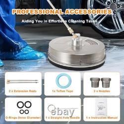 13in Flat Surface Cleaner for Pressure Washer, Power Washer Attachment 4000 PSI