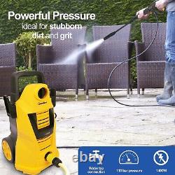 1400W Powerful Clean Electric Pressure Washer With Car Kit Adjustable Nozzle UK