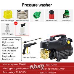 140BAR Electric Pressure Washer High Power Jet Water Wash Patio Car Washer 2000W