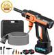 1500w Cordless Pressure Washers With Bucket, 2 Batteries & 5m Hose, 870psi Portabl