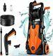 150 Bar 2200 Psi + Brush Electric Pressure Washer Jet Wash Patio Cleaner Ipx5 @