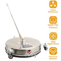 15 High Pressure Washer Flat Surface Cleaner 4000 PSI Power Washer for Driveway