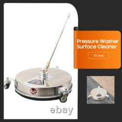 15 High Pressure Washer Flat Surface Cleaner 4000 PSI Power Washer for Driveway