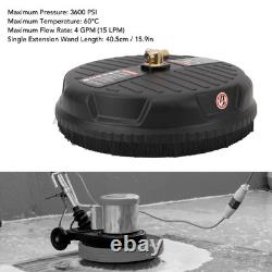 15 Inch Pressure Washer Cleaner Quick Coverage 3600 PSI Power Washer