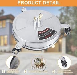15 Power Pressure Washer Patio Surface Cleaner Attachment 4000PSI Outdoor