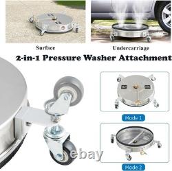 16.5 Inch Pressure Washer Surface Cleaner 4000 PSI Stainless Steel Power Washer