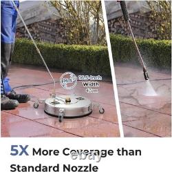 16.5 Inch Pressure Washer Surface Cleaner 4000 PSI Stainless Steel Power Washer