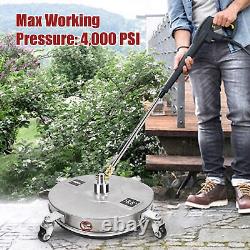 16.5 Inch Pressure Washer Surface Cleaner 4000psi Stainless Steel Power Sur HE