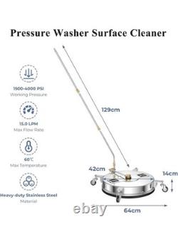 16.5 Power Pressure Washer Nozzle Patio Surface Cleaner Attachment 4000PSI