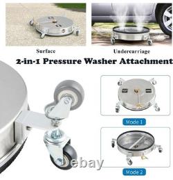 16.5 Power Pressure Washer Nozzle Patio Surface Cleaner Attachment 4000PSI