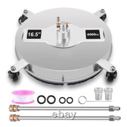 16.5 Pressure Power Washer Rotary Flat Surface Patio Cleaner UP TO 4000PSI 1/4