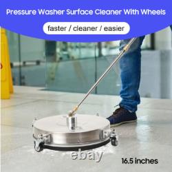 16.5 in. 4000 PSI Pressure Washer Surface Cleaner Stainless Steel Power Washer