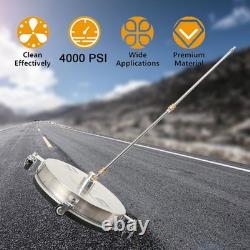 16.5inch 4000PSI High Pressure Washer Flat Surface Cleaner Driveway Power Washer