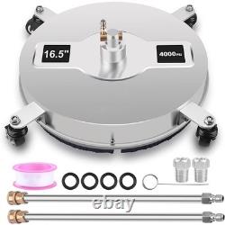 16.5inch 4000PSI High Pressure Washer Flat Surface Cleaner Driveway Power Washer