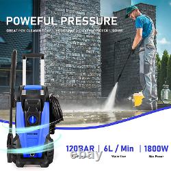 1800W Electric High Pressure Washer 2180PSI Power 120Bar Jet Cleaner HOMDOX UK