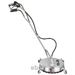 18 Inch Pressure Power Washer Rotary Flat Surface Cleaner Patio 4000psi 3/8 QC
