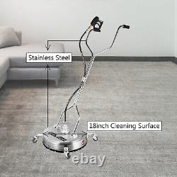18'' Pressure Power Washer Rotary Flat Surface Cleaner Patio 4000psi 3/8 QC