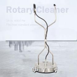 18 Pressure Power Washer Rotary Flat Surface Patio Cleaner 4000psi
