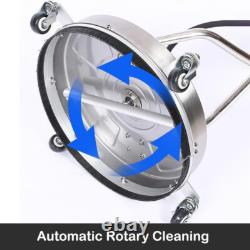 18 Pressure Power Washer Rotary Flat Surface Patio Cleaner 4000psi