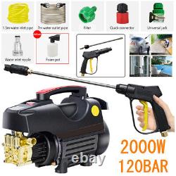 2000W High Power Electric Pressure Washer Jet 1700PSI Water Wash Car Washer Hose