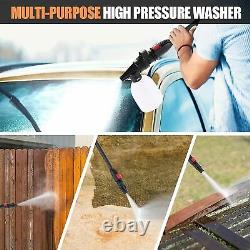 2000W Pressure Washer Electric Max 135 Bar High Power Jet Wash Cleaner Patio Car