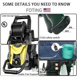 2025Upgraded Electric Pressure Washer, 4500 PSI 3.2 GPM Power Washer with 4 Q