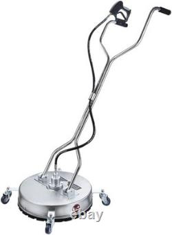 20 Pressure Washer Surface Cleaner 4200 PSI Dual Handle 4 Wheels Stainless 20 Pressure Washer Surface Cleaner 4200 PSI Dual Handle 4 Wheels Stainless