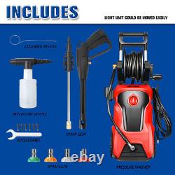 2176 PSI 2.4 GPM High-Pressure Electric Power Cleaner Car Washer Machine Red