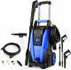 2180psi Electric High Pressure Washer Adjustable 1800w Power Jet Car/patio Clean