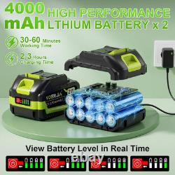 21V Cordless Pressure Washer with LED Battery Display, up to 1000 PSI Portable P