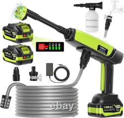 21V Cordless Pressure Washer with LED Battery Display, up to 1000 PSI Portable P