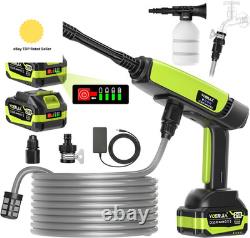 21V Cordless Pressure Washer with LED Battery Display, up to 1000 PSI Portable P