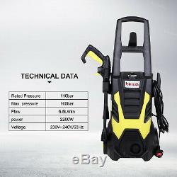 2200W Electric High Pressure Washer 2393PSI/165BAR Patio Car Jet Power Cleaner