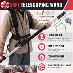 24 FT Telescoping Pressure Washer Wand With Power Washer Extension Wands UK