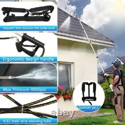 24 FT Telescoping Pressure Washer Wand With Power Washer Extension Wands UK