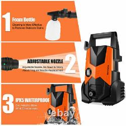 2850PSI Electric Cord Pressure Washer High Power Jet Wash Car Clean Portable New