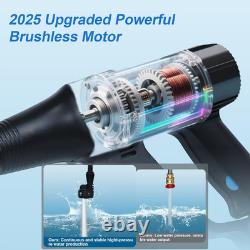 2900 PSI/200 Bar Cordless Pressure Washer, 6 in 1 Power Washer Black