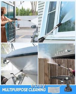 2Battery 21V Cordless Pressure Washer 652PSI Portable High-Pressure Washer Gun