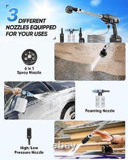 2Battery Cordless Pressure Washer Multipurpose Handheld High-Pressure Washer Gun