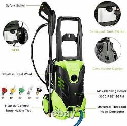 3000PSI/150 BAR Electric Pressure Washer Water High Power Jet Wash Patio Car New