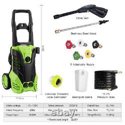 3000PSI/150 BAR Electric Pressure Washer Water High Power Jet Wash Patio Car New