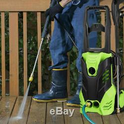 3000PSI/1.7GPM Electric Pressure Washer High Power Jet Wash Garden Patio Cleaner