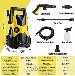 3000PSI Electric Pressure High Power Jet Washer Home Garden Car Patio Cleaner UK