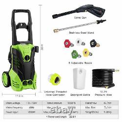 3000PSI Electric Pressure Washer Water High Power Jet Garden Car Patio 1800W NEW