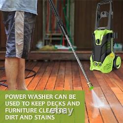 3000PSI Electric Pressure Washer Water High Power Jet Garden Car Patio 1800W NEW