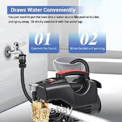 3000W 140BAR Electric Pressure Washer High Power Jet Water Wash Patio Car Washer