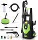 3000/3500psi Electric Pressure Washer Water High Power Jet Wash Patio Car Green